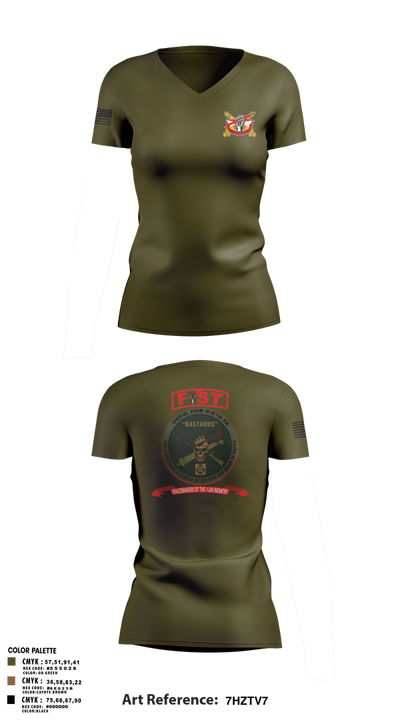 Hhc 1-200 44370371 Women's Short Sleeve V-neck Shirt - 1