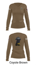 Sheriff Transportation 46102117 Women's Long Sleeve V-neck Shirt - 16
