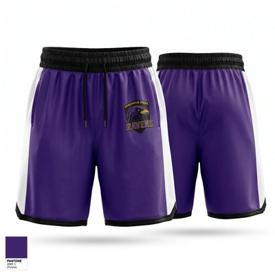 Hindman Park Ravens Mens Basketball Shorts - 1