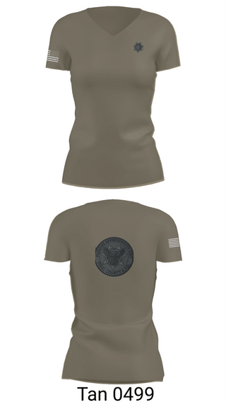 Womens Short Sleeve Vneck Shirt, Pinal County Adult Probation Fugitive Apprehension Unit, Police, Teamtime, Team time, sublimation, custom sports apparel, team uniforms, spirit wear, spiritwear, sports uniforms, custom shirts, team store, custom team store, fundraiser sports, apparel fundraiser