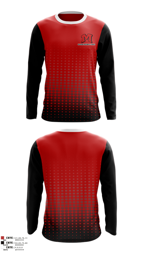 Long Sleeve Performance Shirt, Madison Panthers Tennis, Tennis, Teamtime, Team time, sublimation, custom sports apparel, team uniforms, spirit wear, spiritwear, sports uniforms, custom shirts, team store, custom team store, fundraiser sports, apparel fundraiser