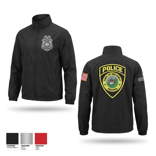 Windbreaker, Broadway Police, Police, Teamtime, Team time, sublimation, custom sports apparel, team uniforms, spirit wear, spiritwear, sports uniforms, custom shirts, team store, custom team store, fundraiser sports, apparel fundraiser