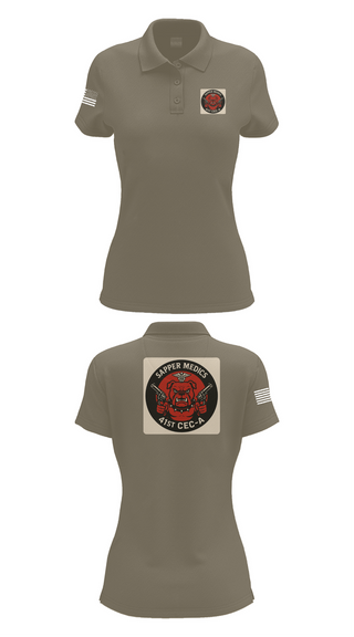 Womens Short Sleeve Performance Polo, 41 CEC-A, , Teamtime, Team time, sublimation, custom sports apparel, team uniforms, spirit wear, spiritwear, sports uniforms, custom shirts, team store, custom team store, fundraiser sports, apparel fundraiser