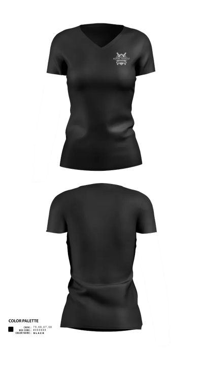 Alpine AssaultAlpine Assault 10411144 Women's Short Sleeve V-neck Shirt - 21