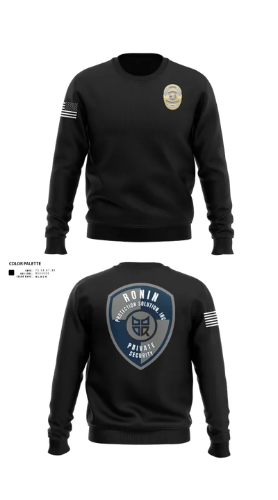 Ronin Protection Solutions Inc. 29948681 Crew Neck Sweatshirt - 110