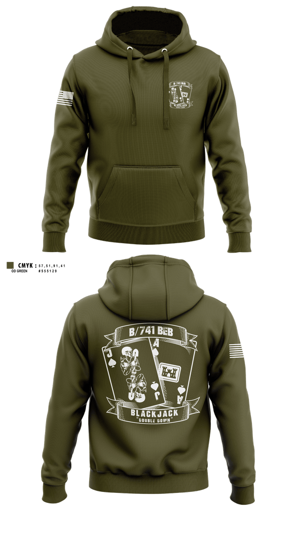 Hoodie, B/741BEB, Army, Teamtime, Team time, sublimation, custom sports apparel, team uniforms, spirit wear, spiritwear, sports uniforms, custom shirts, team store, custom team store, fundraiser sports, apparel fundraiser