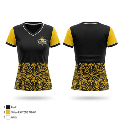development independent Football League Women's Short Sleeve V-neck Shirt - 1
