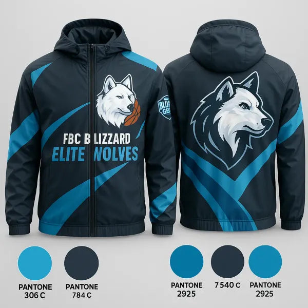 Windbreaker, FBC Blizzard Elite Wolves, Women's Basketball, Teamtime, Team time, sublimation, custom sports apparel, team uniforms, spirit wear, spiritwear, sports uniforms, custom shirts, team store, custom team store, fundraiser sports, apparel fundraiser