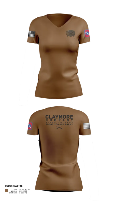 C CO 1-138 IN REGT 407460 Women's Short Sleeve V-neck Shirt - 101