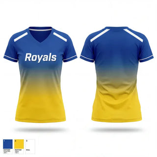 Womens Short Sleeve Vneck Shirt, Royals, Women's Basketball, Teamtime, Team time, sublimation, custom sports apparel, team uniforms, spirit wear, spiritwear, sports uniforms, custom shirts, team store, custom team store, fundraiser sports, apparel fundraiser