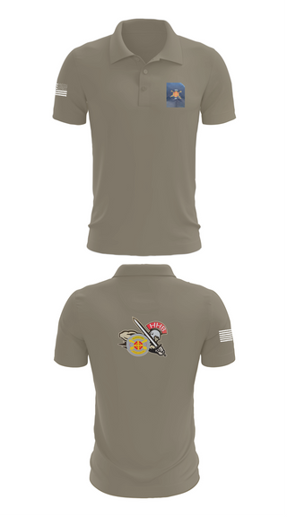 Short Sleeve Performance Polo, HHB, 428th Field Artillery Brigade, , Teamtime, Team time, sublimation, custom sports apparel, team uniforms, spirit wear, spiritwear, sports uniforms, custom shirts, team store, custom team store, fundraiser sports, apparel fundraiser