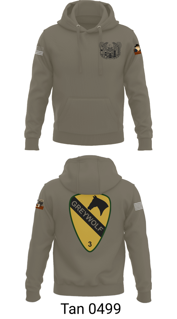 Hoodie, 1st cav Div 3abct, , Teamtime, Team time, sublimation, custom sports apparel, team uniforms, spirit wear, spiritwear, sports uniforms, custom shirts, team store, custom team store, fundraiser sports, apparel fundraiser