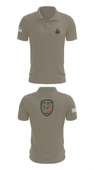 Short Sleeve Performance Polo, Fort Smith Swat Team, Track & Field, Teamtime, Team time, sublimation, custom sports apparel, team uniforms, spirit wear, spiritwear, sports uniforms, custom shirts, team store, custom team store, fundraiser sports, apparel fundraiser