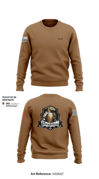 Crew Neck Sweatshirt, PLXP PLT Pangolins, , Teamtime, Team time, sublimation, custom sports apparel, team uniforms, spirit wear, spiritwear, sports uniforms, custom shirts, team store, custom team store, fundraiser sports, apparel fundraiser