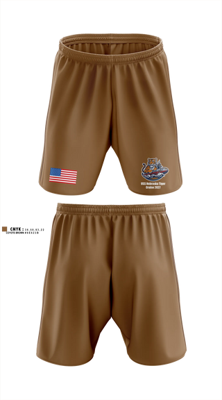 Athletic Shorts With Pockets, USS NEB GOLD TIGER CRUISE 27, Navy, Teamtime, Team time, sublimation, custom sports apparel, team uniforms, spirit wear, spiritwear, sports uniforms, custom shirts, team store, custom team store, fundraiser sports, apparel fundraiser