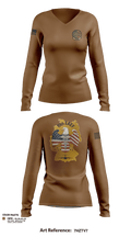 10th Expeditionary Aeromedical Evacuation Flight (10th EAEF/26.1) 21411878 Women's Long Sleeve V-neck Shirt - 2