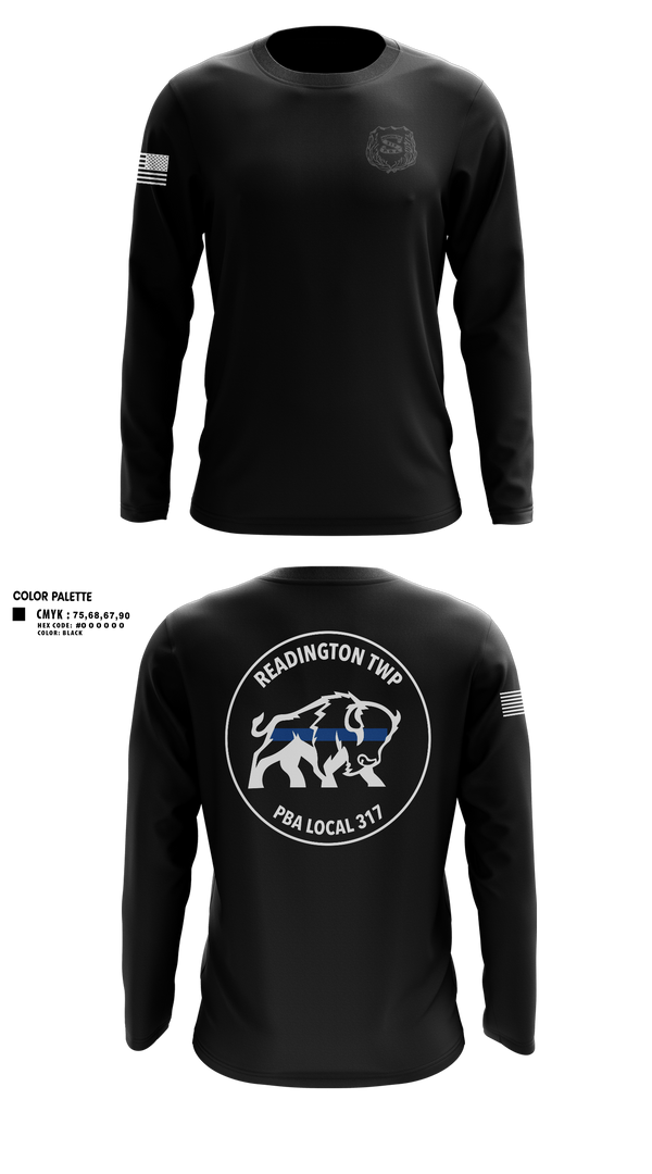 Long Sleeve Performance Shirt, PBA 317, Police, Teamtime, Team time, sublimation, custom sports apparel, team uniforms, spirit wear, spiritwear, sports uniforms, custom shirts, team store, custom team store, fundraiser sports, apparel fundraiser