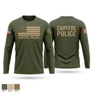 Long Sleeve Performance Shirt, Capitol Police, Police, Teamtime, Team time, sublimation, custom sports apparel, team uniforms, spirit wear, spiritwear, sports uniforms, custom shirts, team store, custom team store, fundraiser sports, apparel fundraiser