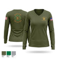 640 Sligo Women's Long Sleeve V-neck Shirt - 1