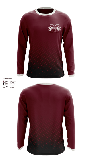 Long Sleeve Rash Guard Shirt, Maud Cardinals, Baseball, Teamtime, Team time, sublimation, custom sports apparel, team uniforms, spirit wear, spiritwear, sports uniforms, custom shirts, team store, custom team store, fundraiser sports, apparel fundraiser