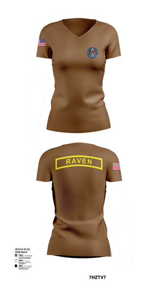 Womens Short Sleeve Vneck Shirt, Phoenix Raven Instrutor, , Teamtime, Team time, sublimation, custom sports apparel, team uniforms, spirit wear, spiritwear, sports uniforms, custom shirts, team store, custom team store, fundraiser sports, apparel fundraiser