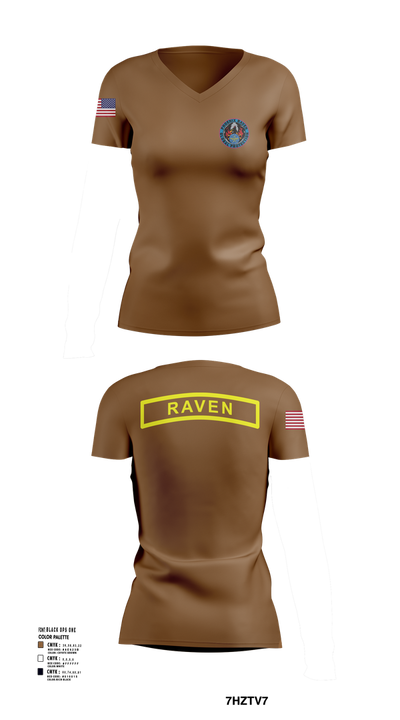 Phoenix Raven Instrutor 33351761 Women's Short Sleeve V-neck Shirt - 101