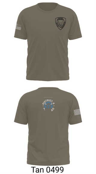 Short Sleeve Performance Shirt, District 4 D Squad, Police, Teamtime, Team time, sublimation, custom sports apparel, team uniforms, spirit wear, spiritwear, sports uniforms, custom shirts, team store, custom team store, fundraiser sports, apparel fundraiser
