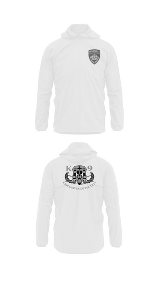 Windbreaker, Judicial Marshal Explosive Detection, Police, Teamtime, Team time, sublimation, custom sports apparel, team uniforms, spirit wear, spiritwear, sports uniforms, custom shirts, team store, custom team store, fundraiser sports, apparel fundraiser