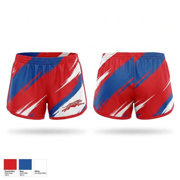 Womens Shorts, Greyhounds, , Teamtime, Team time, sublimation, custom sports apparel, team uniforms, spirit wear, spiritwear, sports uniforms, custom shirts, team store, custom team store, fundraiser sports, apparel fundraiser