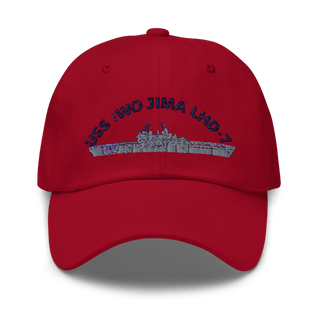 USS IWO JIMA LHD7 FRG Classic Dad Hat | Yupoong 6245CM
