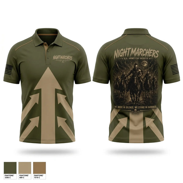 Short Sleeve Performance Polo, 1ST SQUADRON, 299TH CAVALRY REGIMENT HAWAII ARMY NATIONAL GUARD 91-1227 ENTERPRISE AVENUE KAPOLEI, HAWAII 96707-2150, Army, Teamtime, Team time, sublimation, custom sports apparel, team uniforms, spirit wear, spiritwear, sports uniforms, custom shirts, team store, custom team store, fundraiser sports, apparel fundraiser