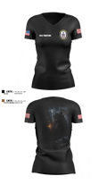 USS Truxtun DDG 103 Women's Short Sleeve V-neck Shirt - 6