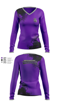 Warriors 80539214 Women's Long Sleeve V-neck Shirt - 1