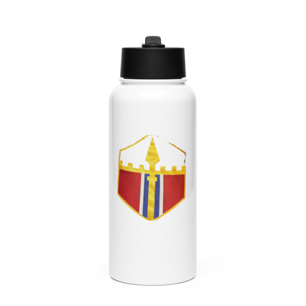 350th engineer company 67180799 Stainless Steel Water Bottle with a Straw Lid