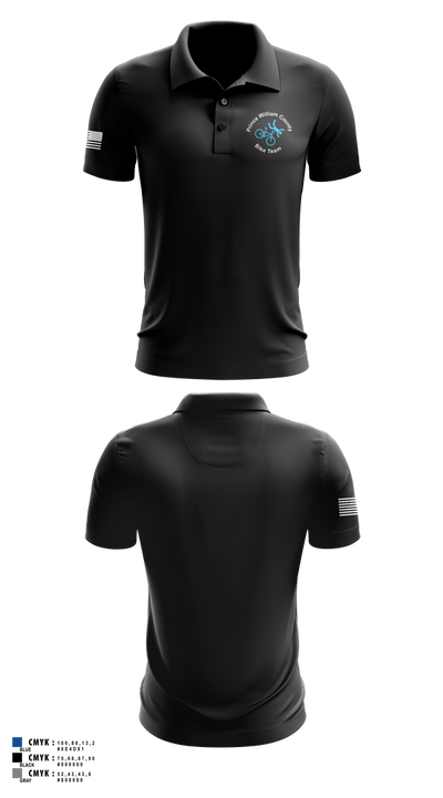 Prince William Bike Team 23723896 Short Sleeve Performance Polo - 2