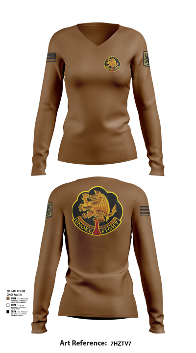 490th CBRN battalion 62890163 Women's Long Sleeve V-neck Shirt - 52