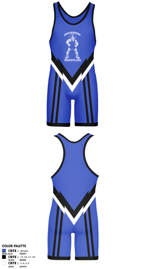 Wrestling Singlet, Buccaneers, Wrestling, Teamtime, Team time, sublimation, custom sports apparel, team uniforms, spirit wear, spiritwear, sports uniforms, custom shirts, team store, custom team store, fundraiser sports, apparel fundraiser