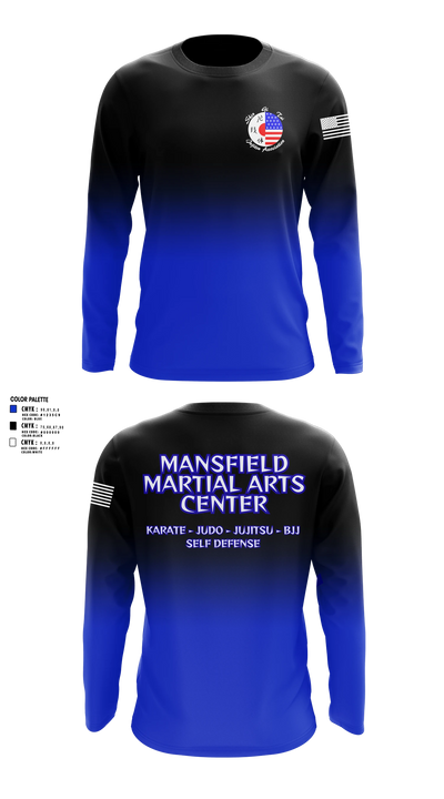 Mansfield Martial Arts Center Long Sleeve Performance Shirt - 35