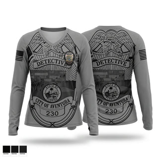 Womens Long Sleeve Vneck Shirt, Criminal Investigation Unit, Police, Teamtime, Team time, sublimation, custom sports apparel, team uniforms, spirit wear, spiritwear, sports uniforms, custom shirts, team store, custom team store, fundraiser sports, apparel fundraiser