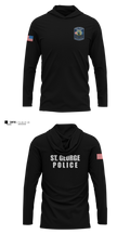 St. George police dept Long Sleeve Performance Shirt with hood - 4