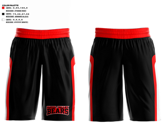 Mens Basketball Shorts, Hatch Valley Bears, Men's Basketball, Teamtime, Team time, sublimation, custom sports apparel, team uniforms, spirit wear, spiritwear, sports uniforms, custom shirts, team store, custom team store, fundraiser sports, apparel fundraiser