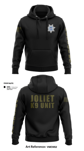 Hoodie, Joliet Police K-9 Unit, Police, Teamtime, Team time, sublimation, custom sports apparel, team uniforms, spirit wear, spiritwear, sports uniforms, custom shirts, team store, custom team store, fundraiser sports, apparel fundraiser