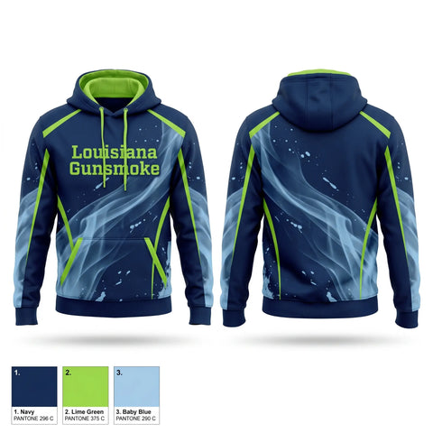 Hoodie, Louisiana Gunsmoke, Softball, Teamtime, Team time, sublimation, custom sports apparel, team uniforms, spirit wear, spiritwear, sports uniforms, custom shirts, team store, custom team store, fundraiser sports, apparel fundraiser