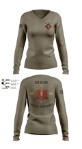 926 EN BDE 8514064 Women's Long Sleeve V-neck Shirt - 103