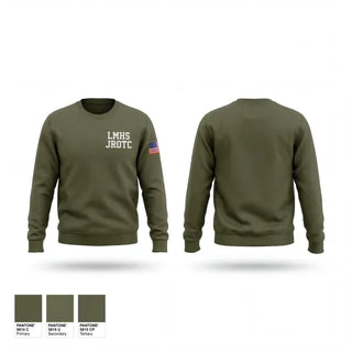 Crew Neck Sweatshirt, LMHS JROTC, Army, Teamtime, Team time, sublimation, custom sports apparel, team uniforms, spirit wear, spiritwear, sports uniforms, custom shirts, team store, custom team store, fundraiser sports, apparel fundraiser