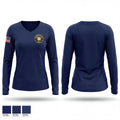 PHS NJROTC 63111305 Women's Long Sleeve V-neck Shirt - 1