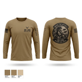Long Sleeve Performance Shirt, 35 LRS, Air Force, Teamtime, Team time, sublimation, custom sports apparel, team uniforms, spirit wear, spiritwear, sports uniforms, custom shirts, team store, custom team store, fundraiser sports, apparel fundraiser