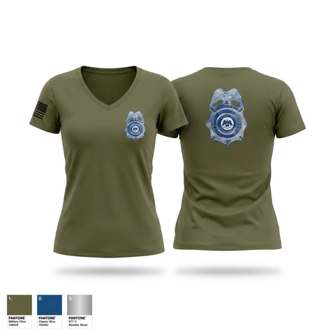 Womens Short Sleeve Vneck Shirt, Cleveland Police Department, Police, Teamtime, Team time, sublimation, custom sports apparel, team uniforms, spirit wear, spiritwear, sports uniforms, custom shirts, team store, custom team store, fundraiser sports, apparel fundraiser