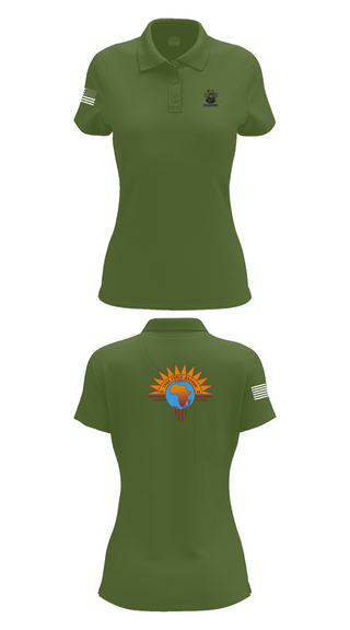Womens Short Sleeve Performance Polo, TF BATAAN S1, Army, Teamtime, Team time, sublimation, custom sports apparel, team uniforms, spirit wear, spiritwear, sports uniforms, custom shirts, team store, custom team store, fundraiser sports, apparel fundraiser
