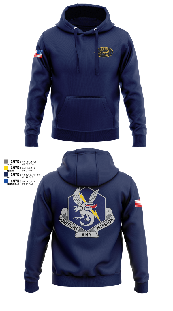 Hoodie, 83d Chemical Battalion, Army, Teamtime, Team time, sublimation, custom sports apparel, team uniforms, spirit wear, spiritwear, sports uniforms, custom shirts, team store, custom team store, fundraiser sports, apparel fundraiser